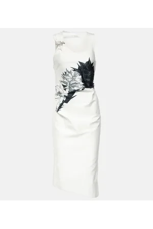 JACQUES WEI Bridal printed midi dress
