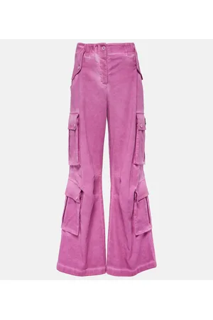 Dolce & Gabbana Mid-rise cotton flared cargo pants