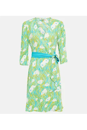 Diane von Furstenberg Belted printed minidress