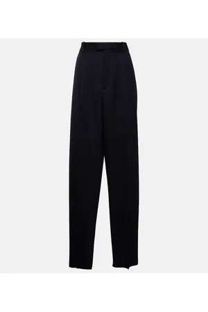 Bottega Veneta High-rise wool twill straight pants