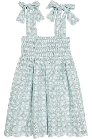 Marysia Sicily printed pointelle cotton dress