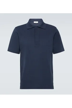 Lanvin Oversized cotton jersey polo shirt