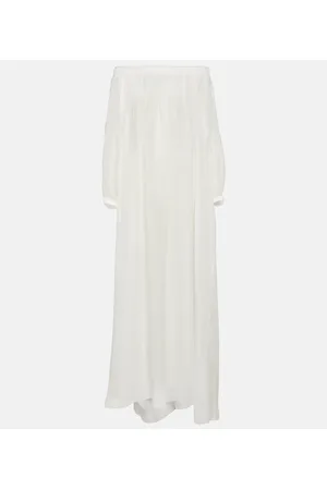 Alaïa AlaÃ¯a Off-shoulder maxi dress