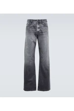 Due Diligence Wide-leg distressed jeans