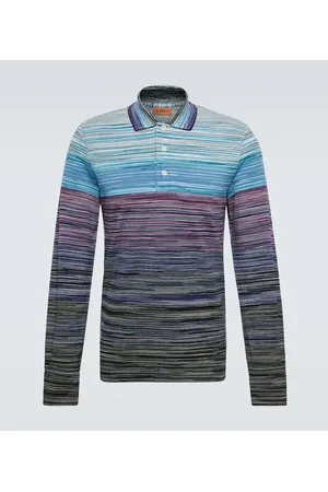 Missoni Striped cotton piquÃ© polo sweater