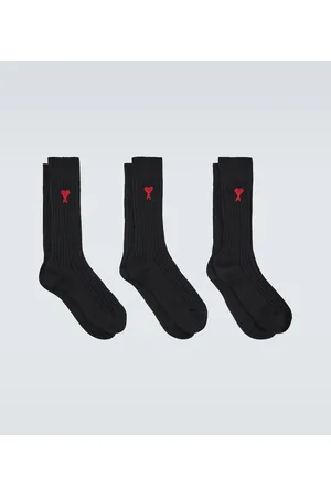 Ami Set of 3 cotton-blend socks