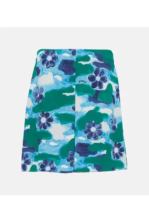Marni Printed cady miniskirt