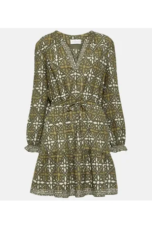 Velvet Katarina printed cotton mini dress