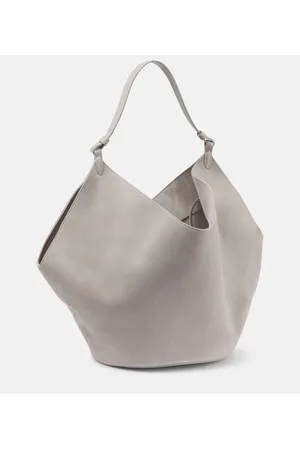 Khaite Lotus Medium suede tote bag
