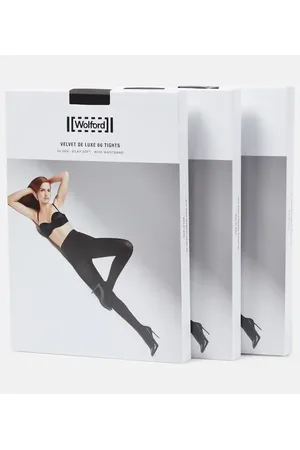 Wolford Velvet De Luxe 66 set of 3 tights
