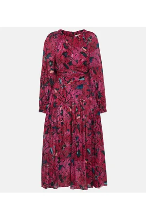 ULLA JOHNSON Helia printed cotton-blend midi dress