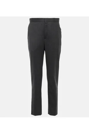 WARDROBE.NYC Straight wool flannel pants