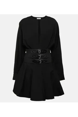 Alaïa AlaÃ¯a Belted wool minidress