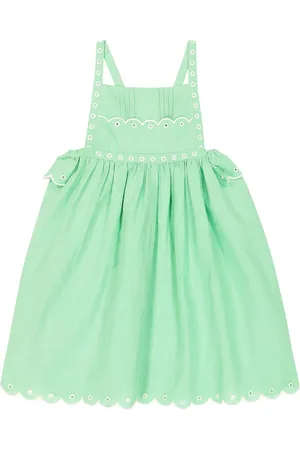 Stella McCartney Embroidered linen and cotton dress