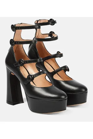 Gianvito Rossi Mary Jane leather platform pumps