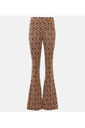 Diane von Furstenberg Greg printed flared pants