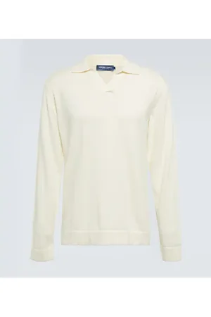 Frescobol Carioca Aurelio cotton and wool polo sweater
