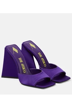 The Attico Devon satin mules
