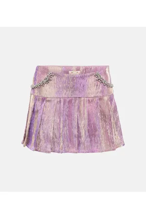 Miss Sohee Embellished pleated miniskirt