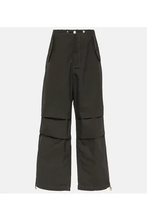 DION LEE Cotton-blend wide-leg pants