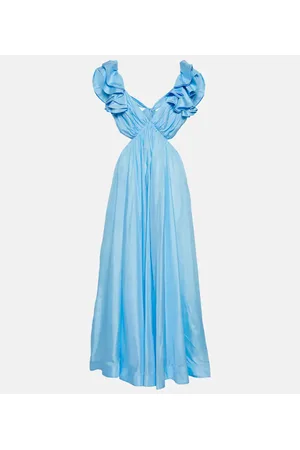 ZIMMERMANN Halcyon cutout silk maxi dress