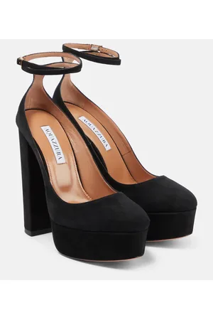 Aquazzura Blake suede platform pumps