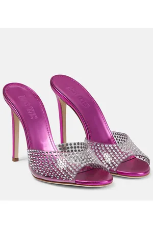 PARIS TEXAS Holly embellished PVC mules