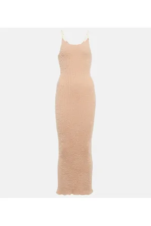 Maison Margiela Ribbed-knit midi dress