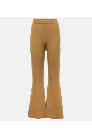 Joseph Wool-blend knit flared pants