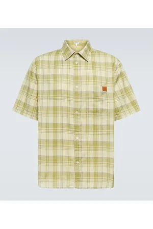 Loewe Checked gauze shirt