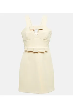Jil Sander Bow-detail wool-blend minidress