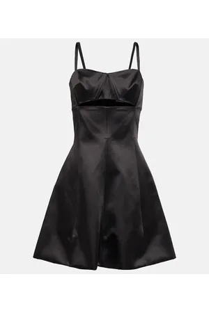 Patou A-line cotton-blend minidress
