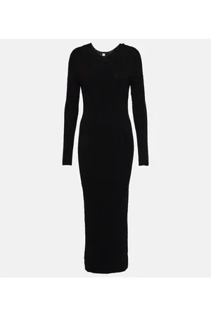 Totême Ribbed-knit wool-blend maxi dress