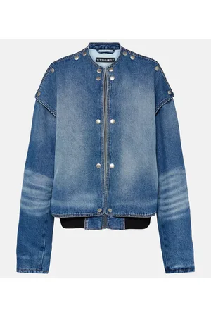 Y / PROJECT Snap Off denim bomber jacket