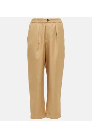 Marni Cropped high-rise straight pants