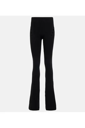 Jean Paul Gaultier Cutout high-rise flared wool pants