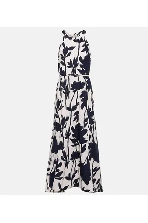 Brunello Cucinelli Floral cotton midi dress
