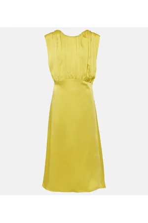 Jil Sander Gathered midi dress