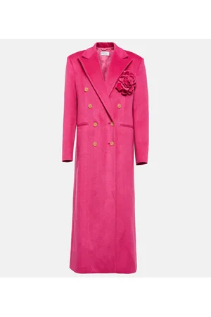 GIUSEPPE DI MORABITO Floral-appliquÃ© double-breasted coat