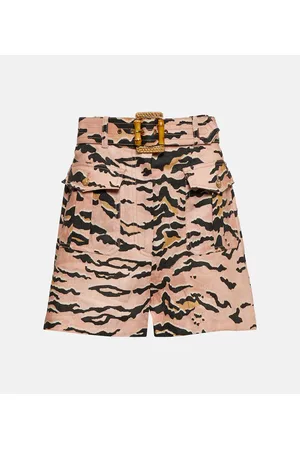 ZIMMERMANN Matchmaker Safari printed linen shorts