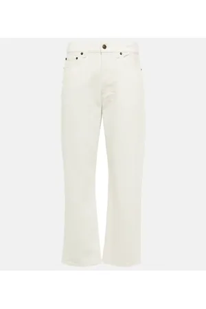 The Row Lesley mid-rise straight jeans