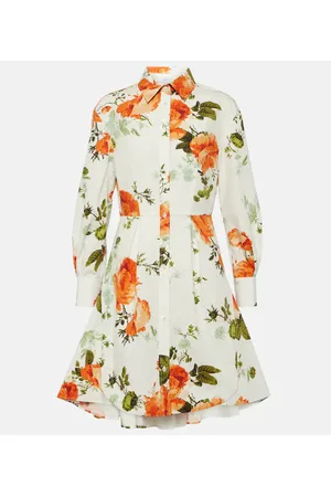 Erdem Floral cotton poplin minidress