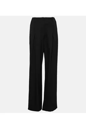 Fforme Faye high-rise wool wide-leg pants