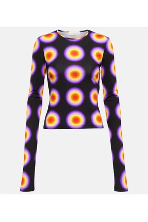 Sportmax Printed crop top