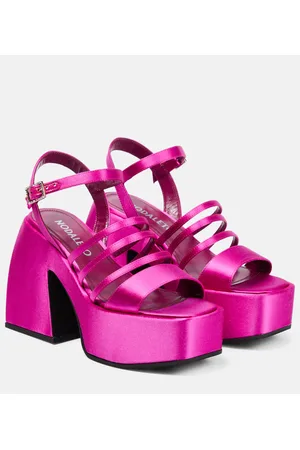 NODALETO Bulla Chibi satin platform sandals