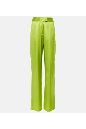 The Sei High-rise silk satin wide-leg pants