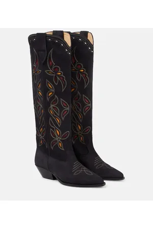 Isabel Marant Denvee suede cowboy boots