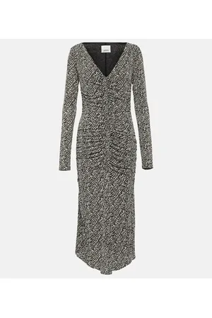 Isabel Marant Laly printed jersey midi dress