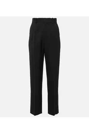 Victoria Beckham High-rise wool-blend straight pants
