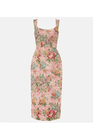 Markarian Floral bustier midi dress